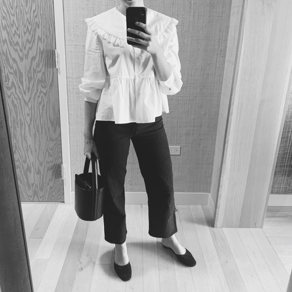 Zara | Tops | Zara Big Collar Blouse 
